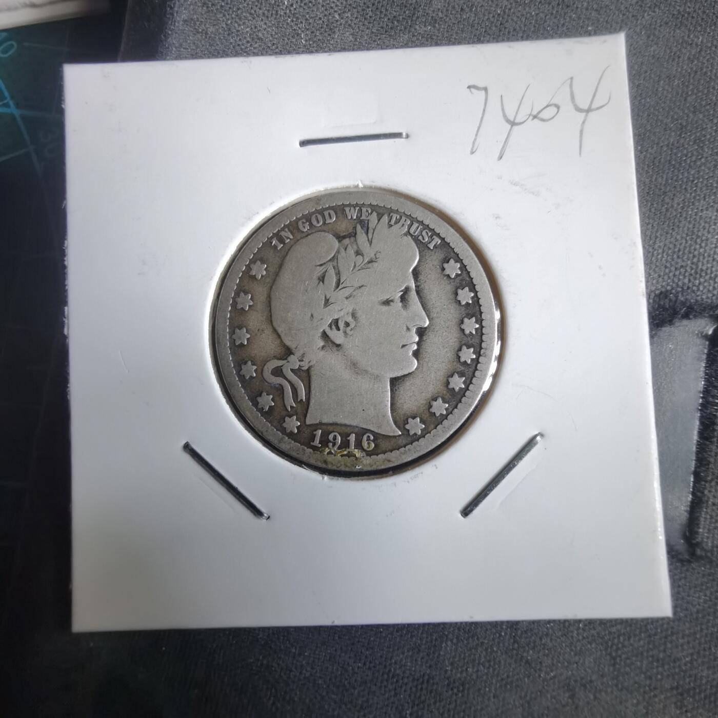 沼泽如烟--第974场 美国1916年25分银币