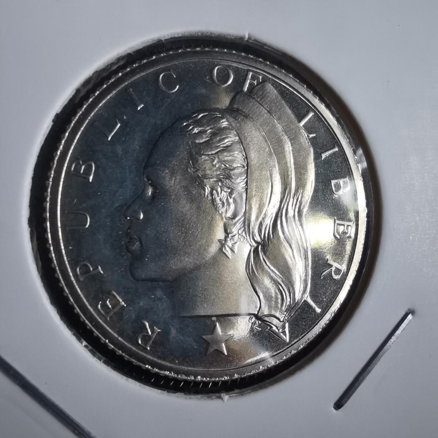 沼泽如烟--第974场 利比里亚25分精制币