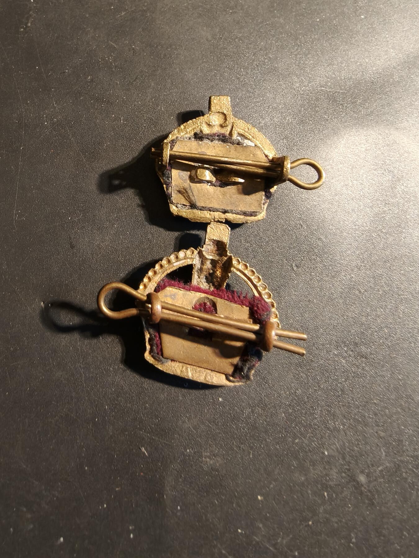 老王徽章第179期 英国军衔配饰都铎王冠一组    一战时期