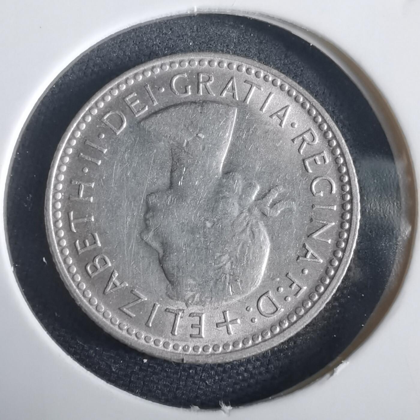 沼泽如烟--第974场 澳大利亚1962年6便士银币