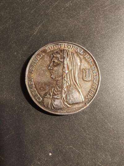 老王徽章第179期 - 法国图卢兹金花卉竞赛大银章    950银    直径35mm    重量26.5g