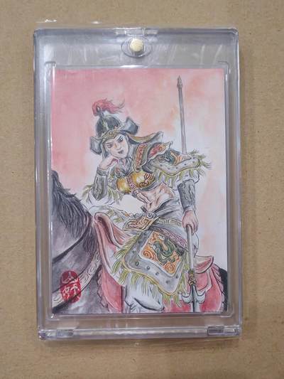 言遇卡牌【2026.1.31周六晚21：00截拍】新人闲置欢迎捡漏 - 【手绘卡】【亲签】秦良玉 画师山妖 卡背亲签 