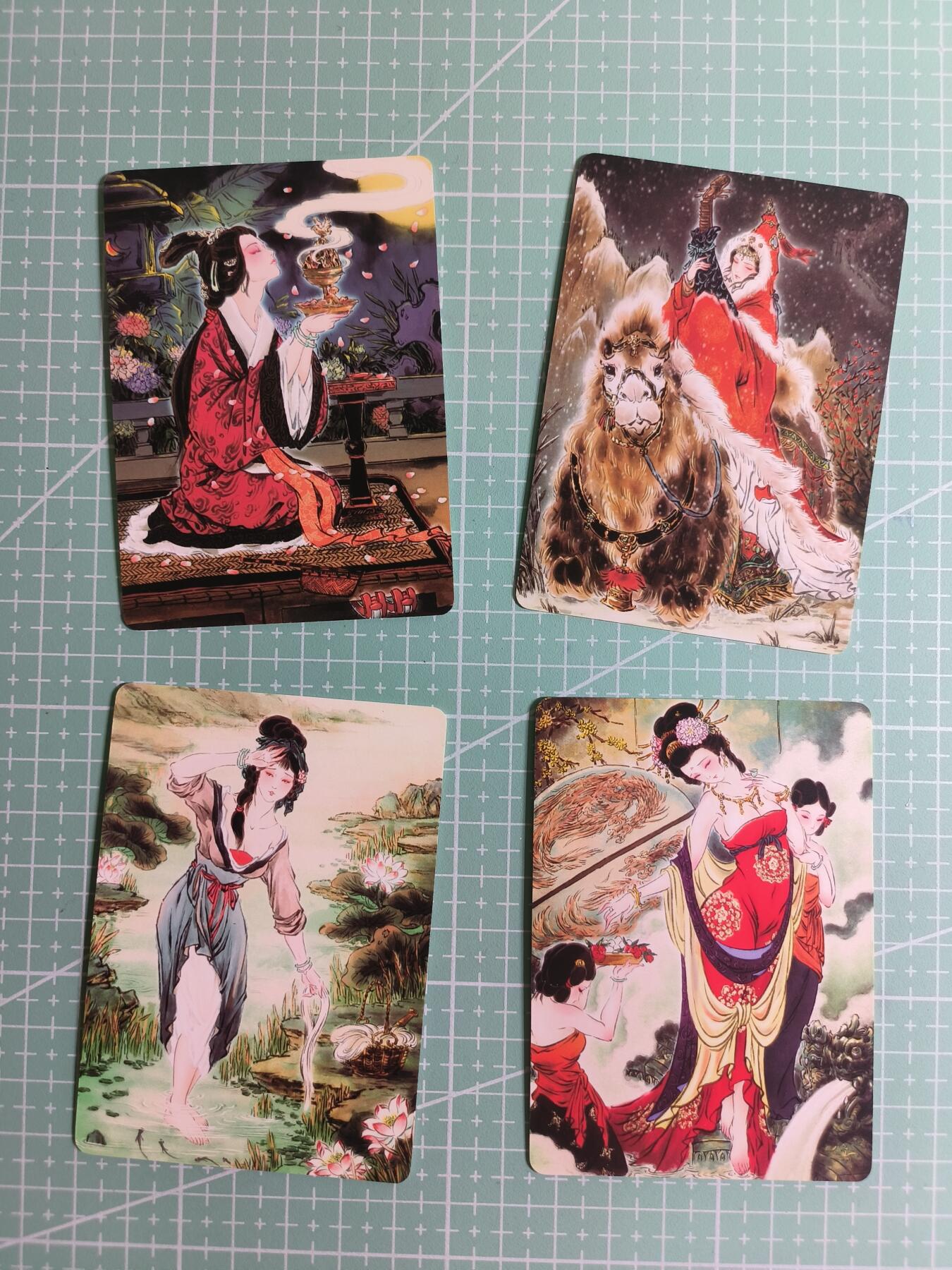 第20期  2026马年祝大家 身体健康 万事如意 (持续收拍品中…) 【普卡】燎原×雕仙《四大美女》4张