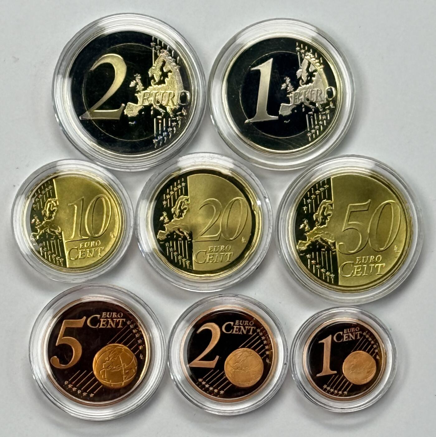 S&S Numismatic世界钱币-拍卖 第123期  希腊2011年 第二版地图 8枚欧元精制套币 盒证齐全 精制套币首发年份 发行量2500