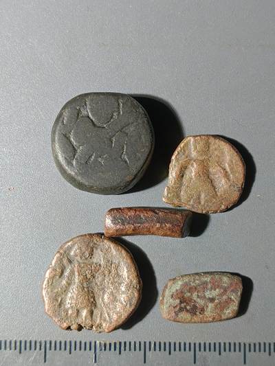 111期新疆红钱粟特钱币丝路钱币专场 - A5丝路铜币一组