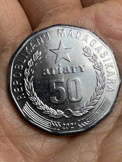 2026年第十五场(总第一百八十四场）外国好品散币场(免佣金) - 马达加斯加🇲🇬2021年50法郎