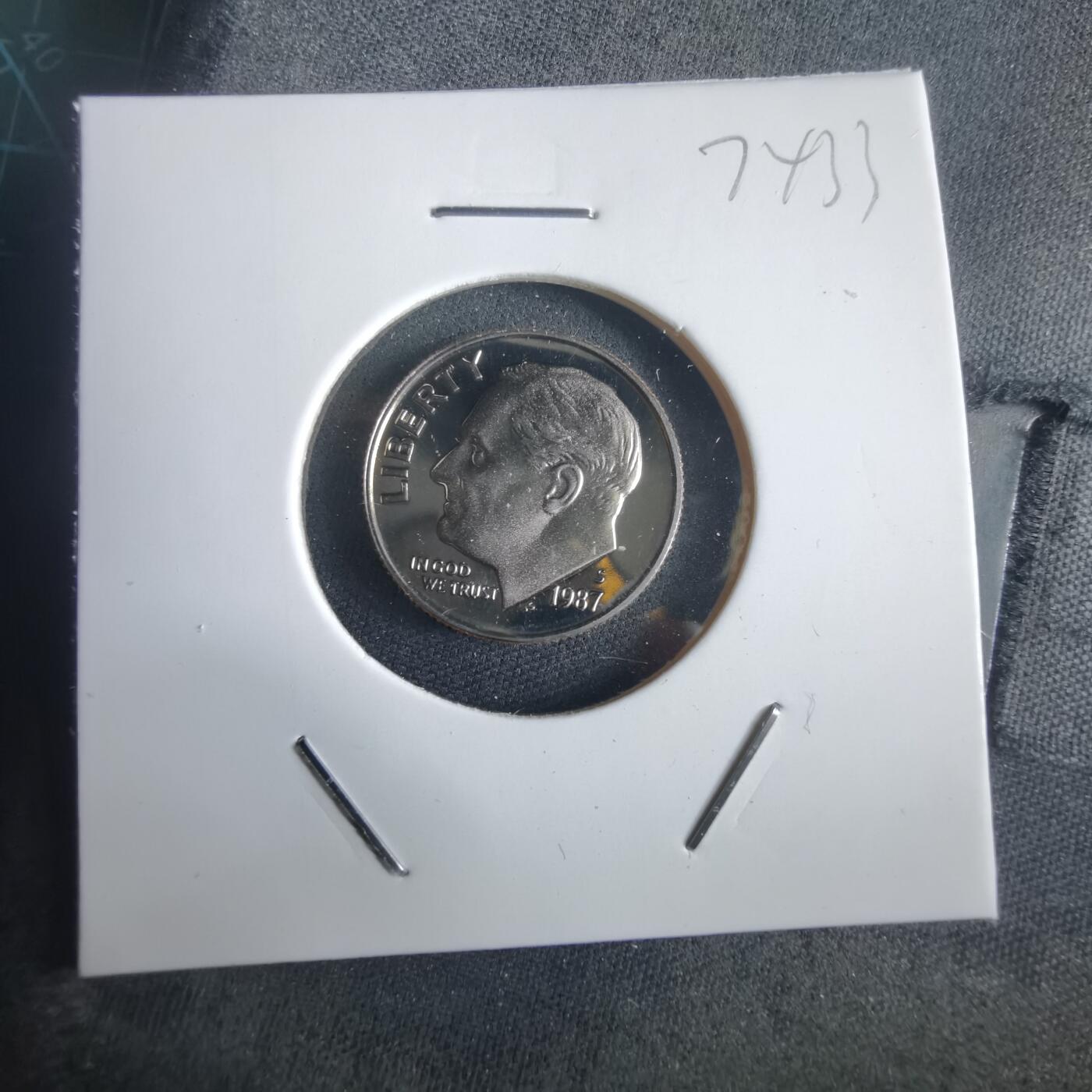 沼泽如烟--第974场 美国1987年10分精制币