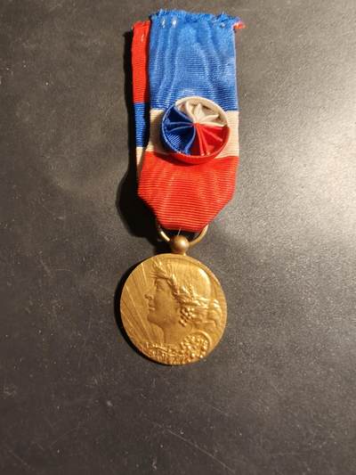 老王徽章第179期 - 法国金级劳动荣誉奖章     1977年实发