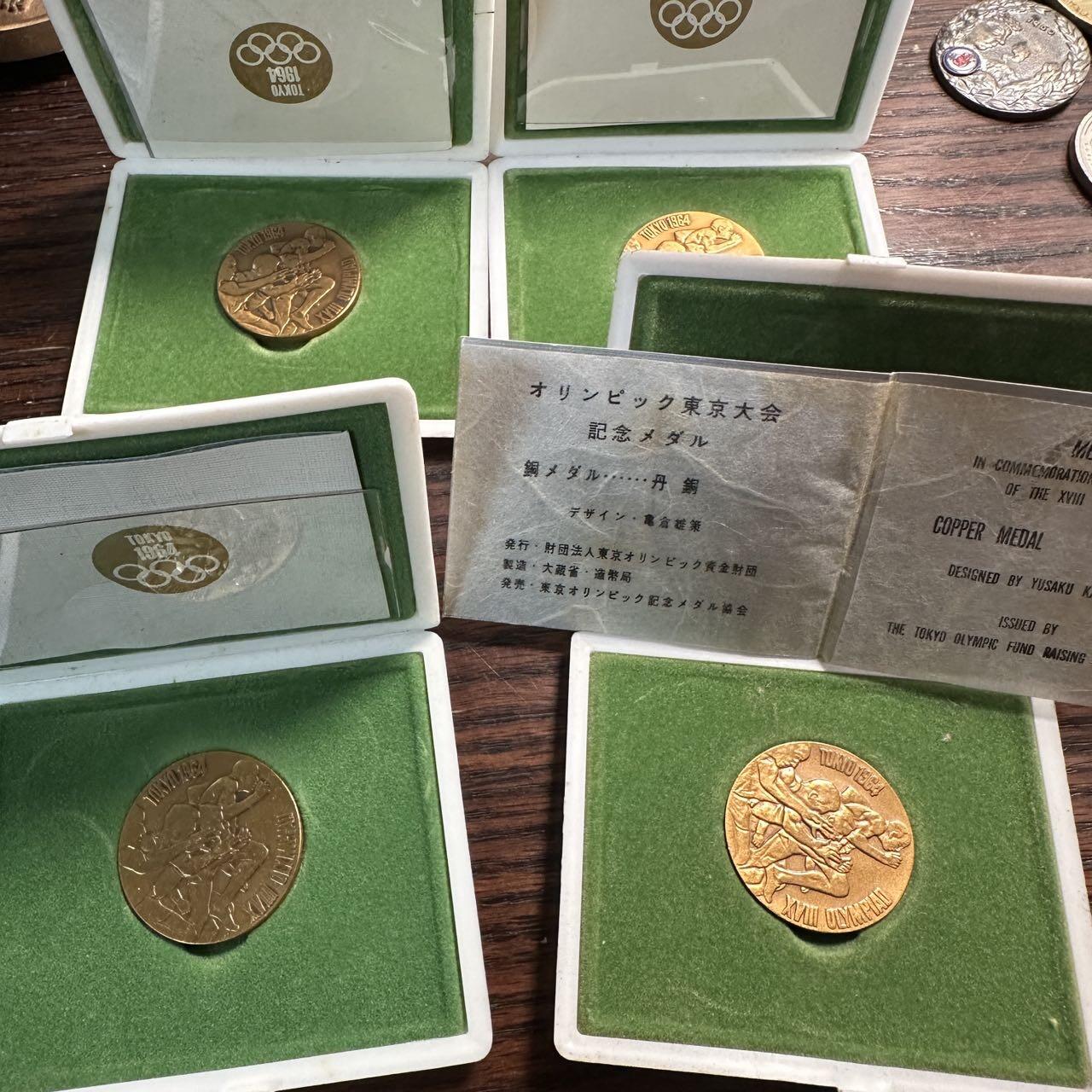 蒂克钱币-第57场 日本章 企业章拍卖  造币局制 1964年东京奥运会 纪念铜章 带原证书