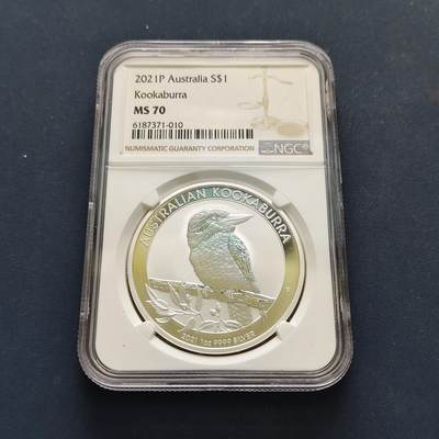 【全场包邮】纯粹捡漏拍499场-持续更新中 - 【满分·收藏级】澳大利亚2004年1元翠鸟1盎司999纯银币【40.5毫米31.1克99.9%，纯银价约870元（按28元银价折算）】-NGC MS70
