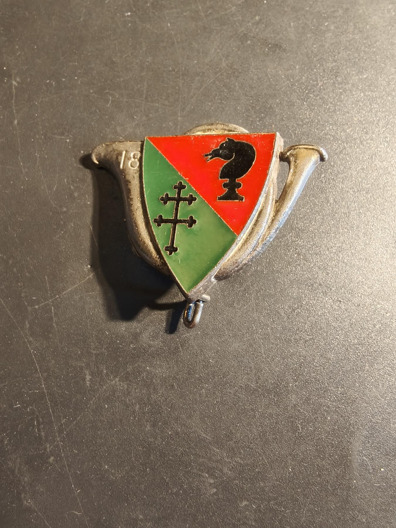 老王徽章第179期 法国陆军第18猎骑兵团证章