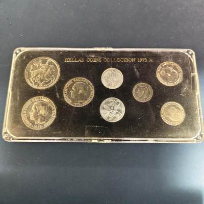 【全场包邮】纯粹捡漏拍499场-持续更新中 - 希腊军政府1973年鹰中人版官方封装套币