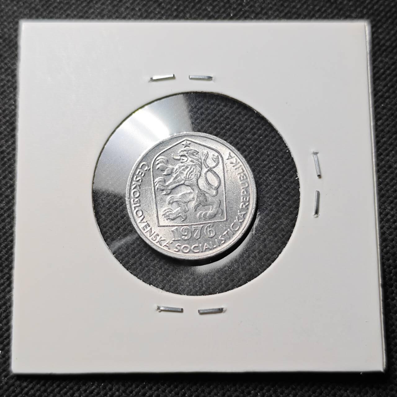 KK钱币收藏小铺  第389期  2月预留时间 周末发货  1976捷克斯洛伐克10赫勒