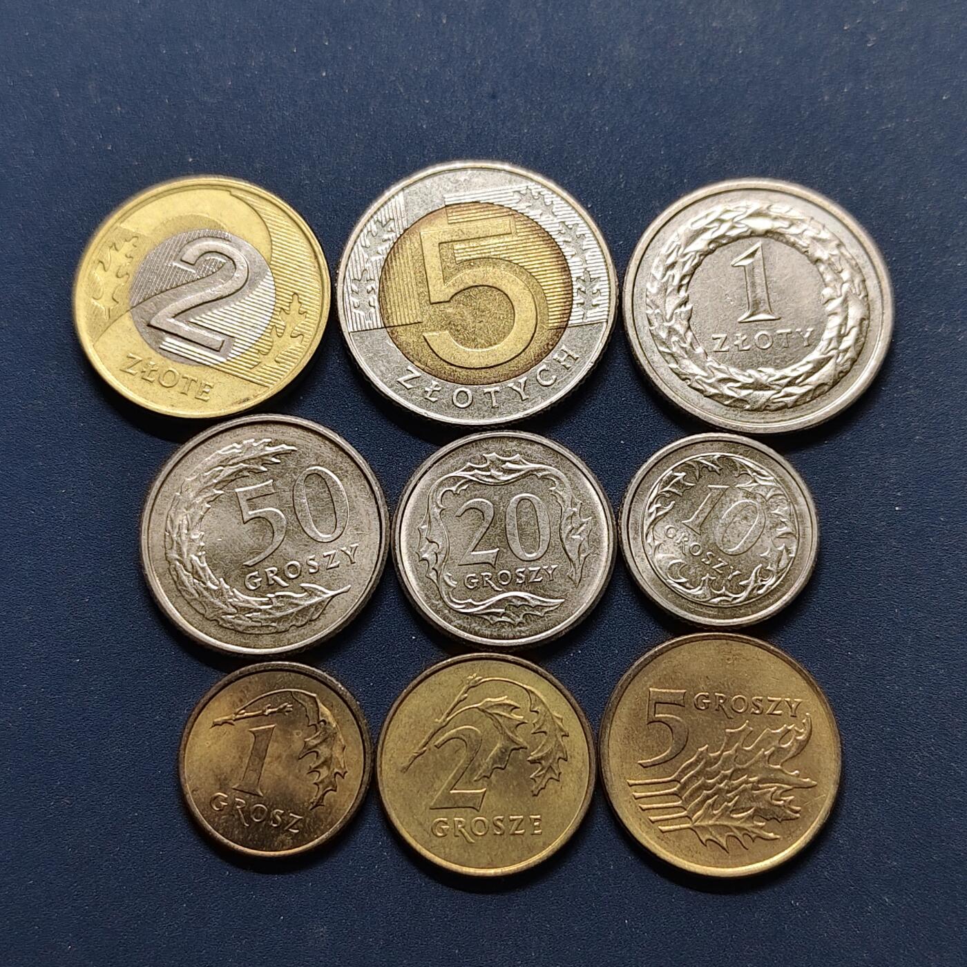 【全场包邮】纯粹捡漏拍498场-持续更新中 波兰1991-1997年9枚套币