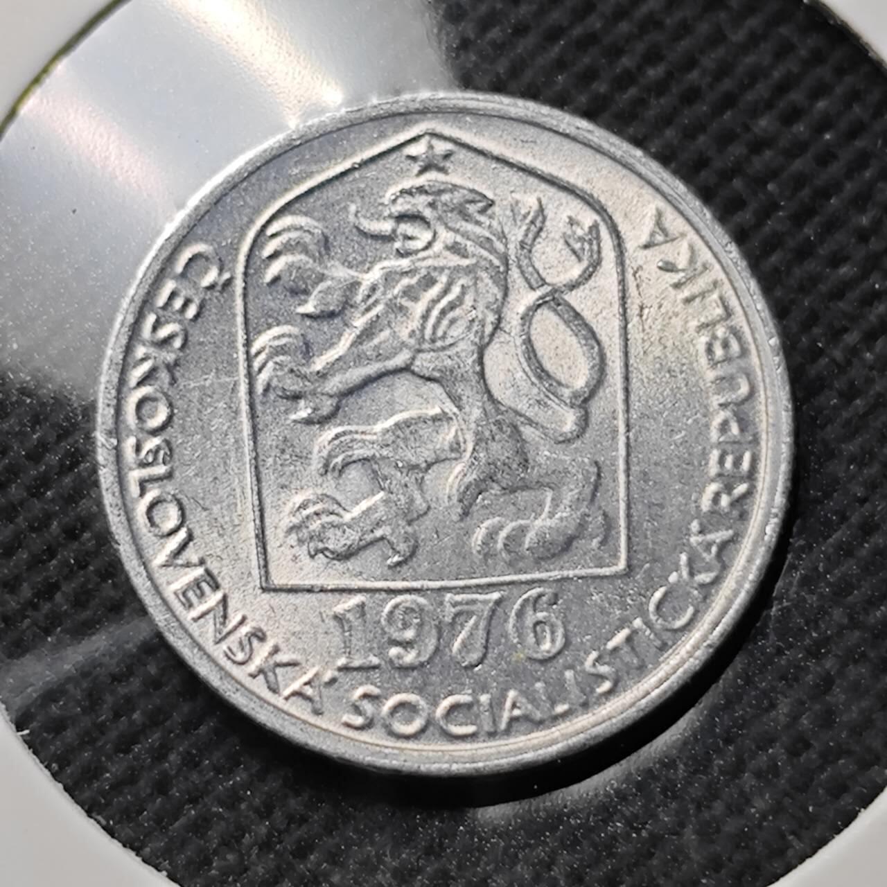 KK钱币收藏小铺  第389期  2月预留时间 周末发货  1976捷克斯洛伐克10赫勒