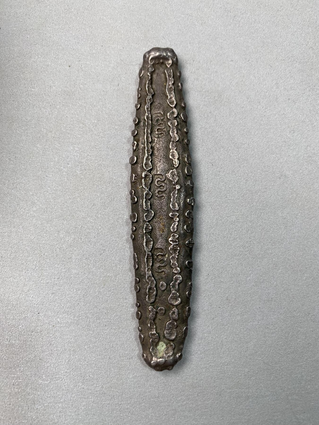 万国钱币拍卖第059期 暹罗（泰国）素可泰王朝虎舌银条 91.2g 长11厘米左右