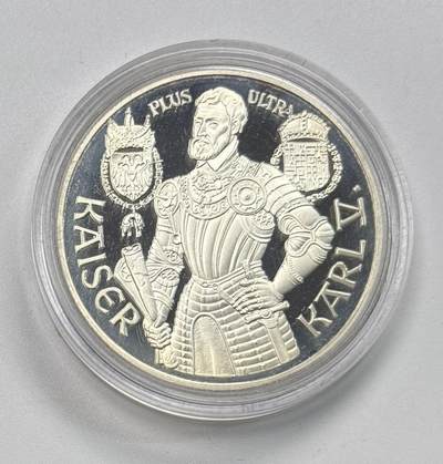 S&S Numismatic世界钱币-拍卖 第119期  - 奥地利1992年 查理五世 100先令精制纪念银币 盒证齐全 20克900银