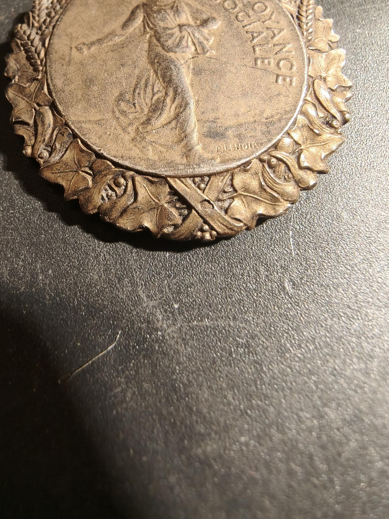 老王徽章第179期 法国金级卫生、援助和社会保障部奖章    950银镀金    25.9g