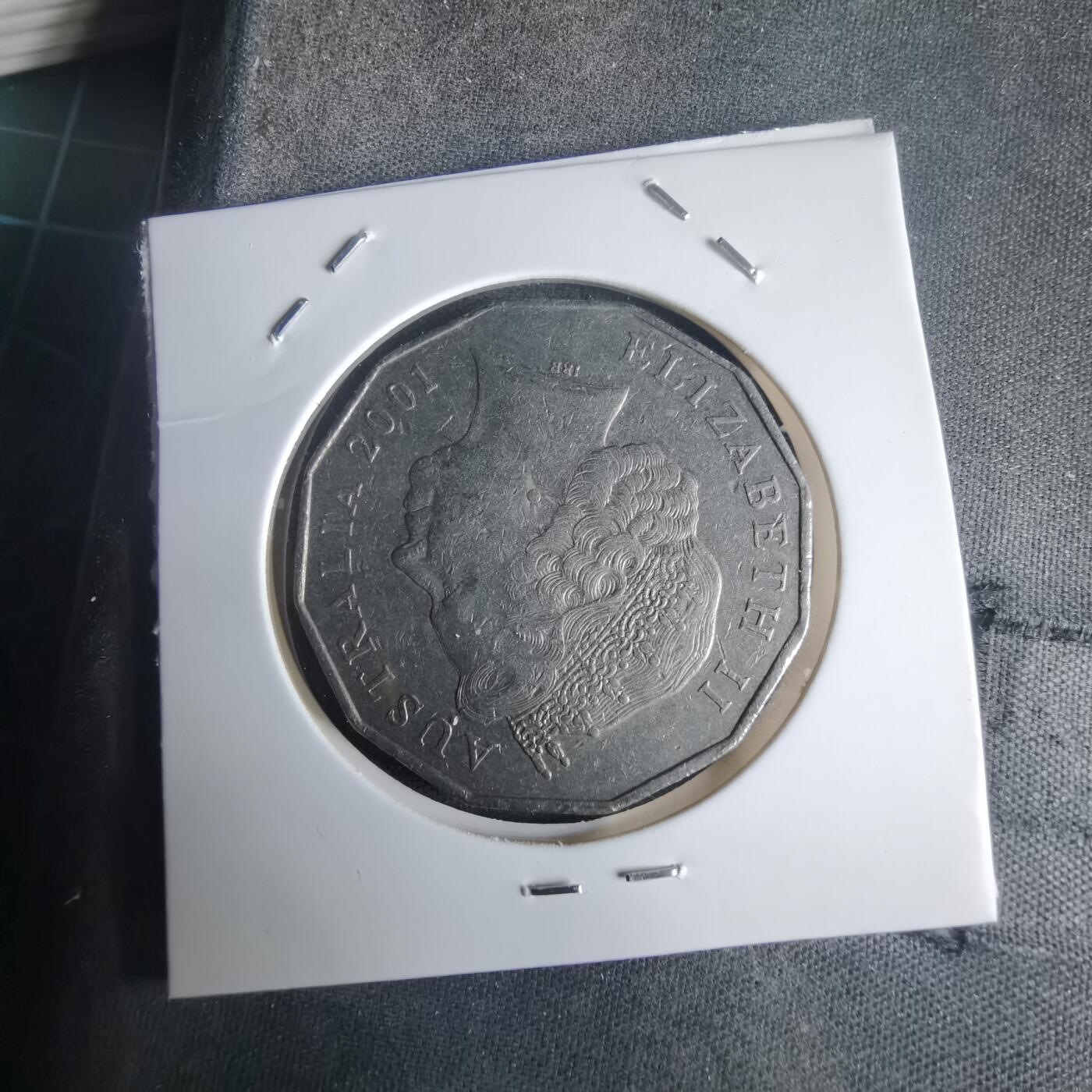 沼泽如烟--第975场 澳大利亚2001年50分纪念币