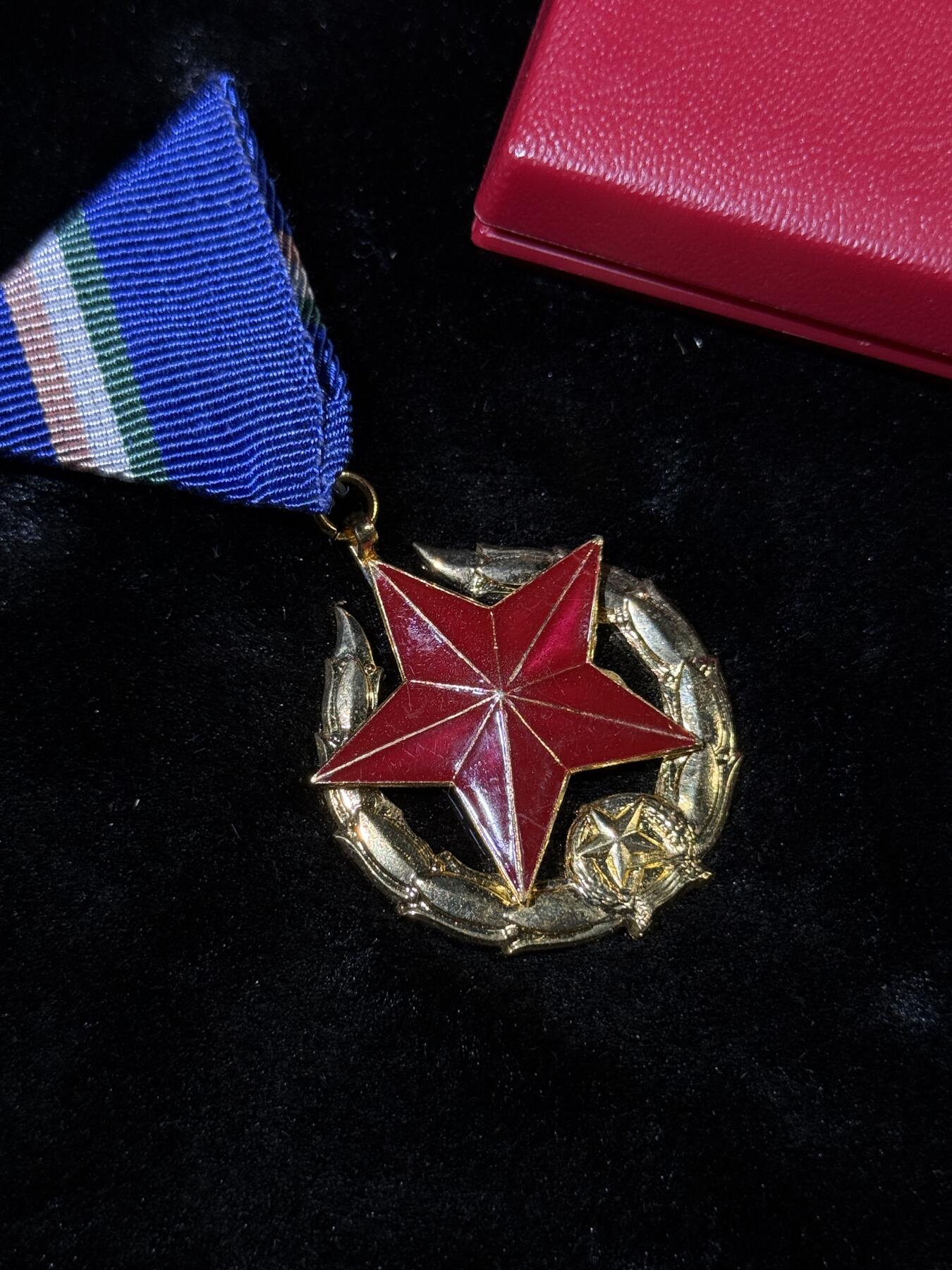 戎马世界章牌大赏第110期 原盒匈牙利金级维护秩序奖章