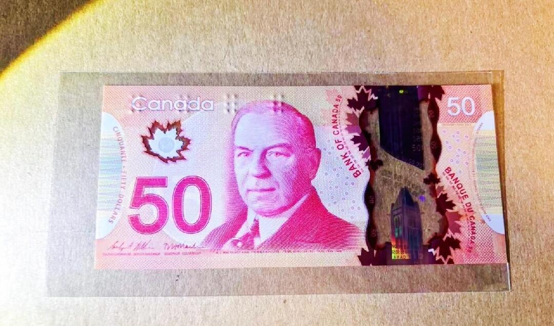 加拿大50加元 2013年IACA获奖系列 尾68 面值255
