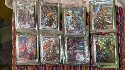 光影卡牌第29期，各家亲签，各家套卡，持续收拍品 - 卡玩帕克雄图三国14弹，粗闪工艺，有5-6-7-8弹后面的多少弹忘了