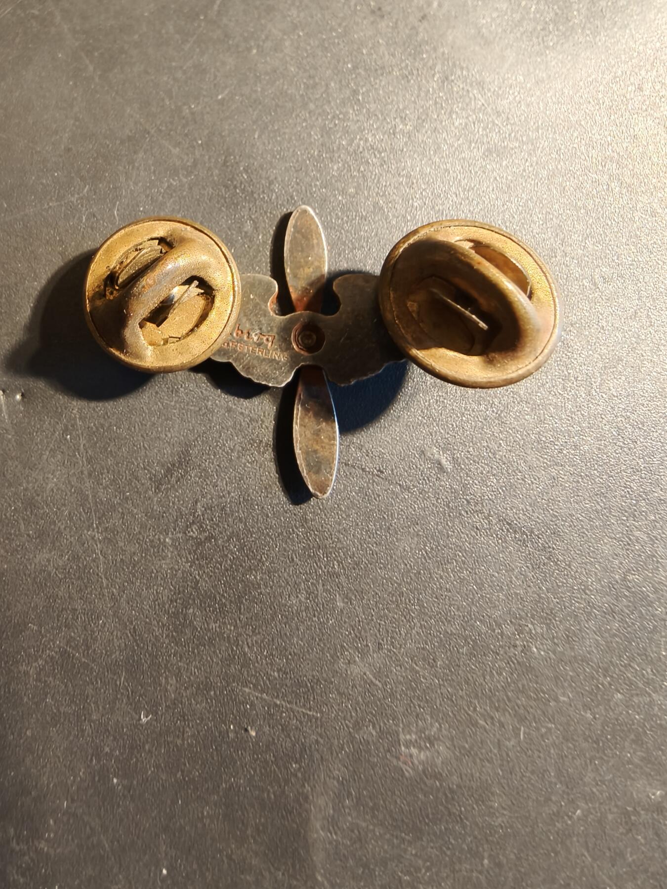 老王徽章第179期 美国空军领章    925银包10k金     2.7g