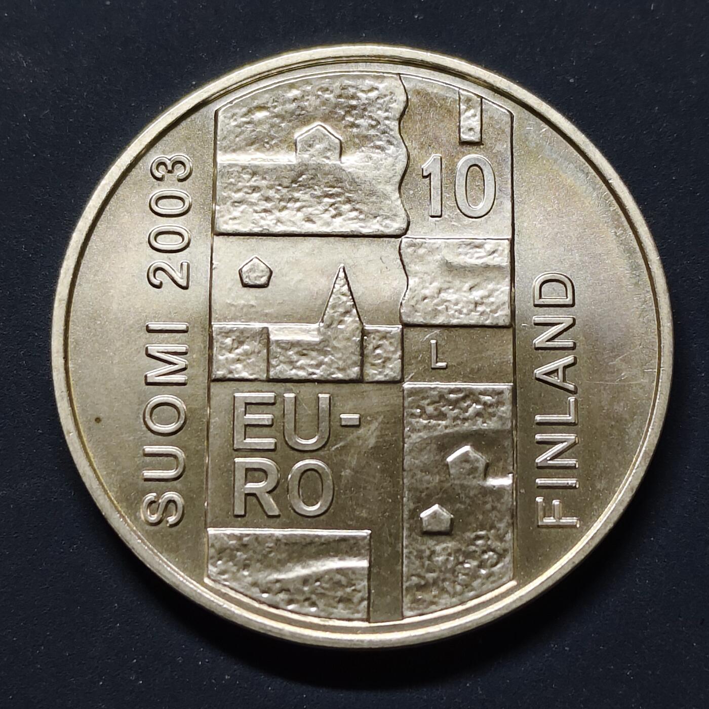 【全场包邮】纯粹捡漏拍499场-持续更新中 芬兰2003年10欧元政治家安德斯·屈德纽斯（古典自由主义重要人物）诞生200周纪念银币【38.6毫米27.4克92.5%，纯银价约709元（按28元银价估算）】