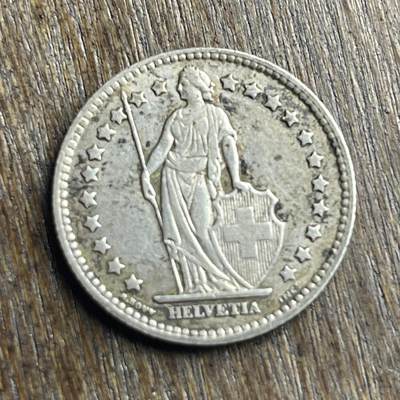 【铜匠收藏】★第140加场★精品老铜币 硬币专场 不寄存，200包邮。不满200元，支付5元运费。《接受代拍 代送NGC评级》 - 100【无寄存】1914 瑞士 1法郎 银币