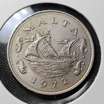 KK钱币收藏小铺  第389期  2月预留时间 周末发货 - 1972 马耳他10分