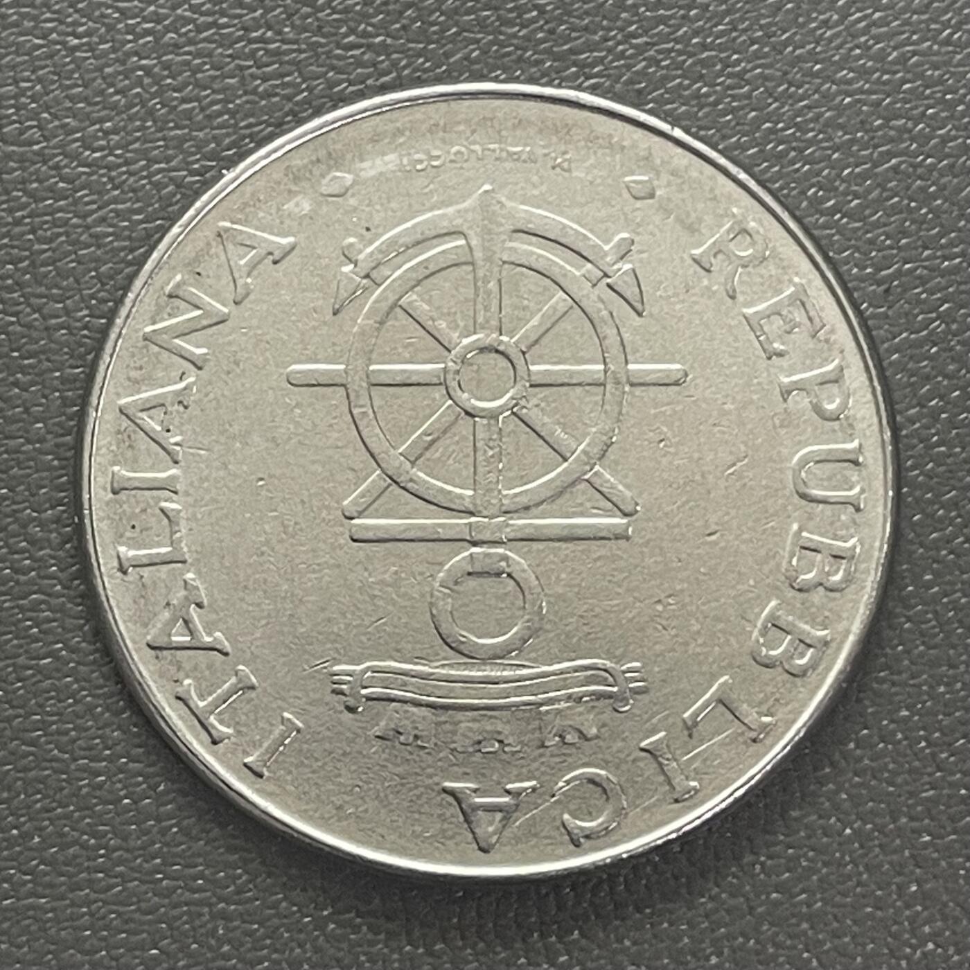 回流0125 意大利1981年100里拉 海军学院百年纪念币