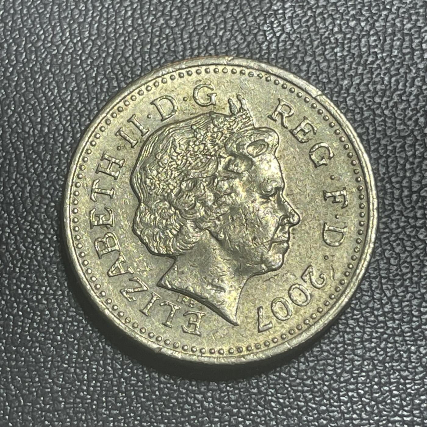 回流0125 英国2007年1英镑加厚铜币 纽卡斯尔市盖茨黑德千禧桥