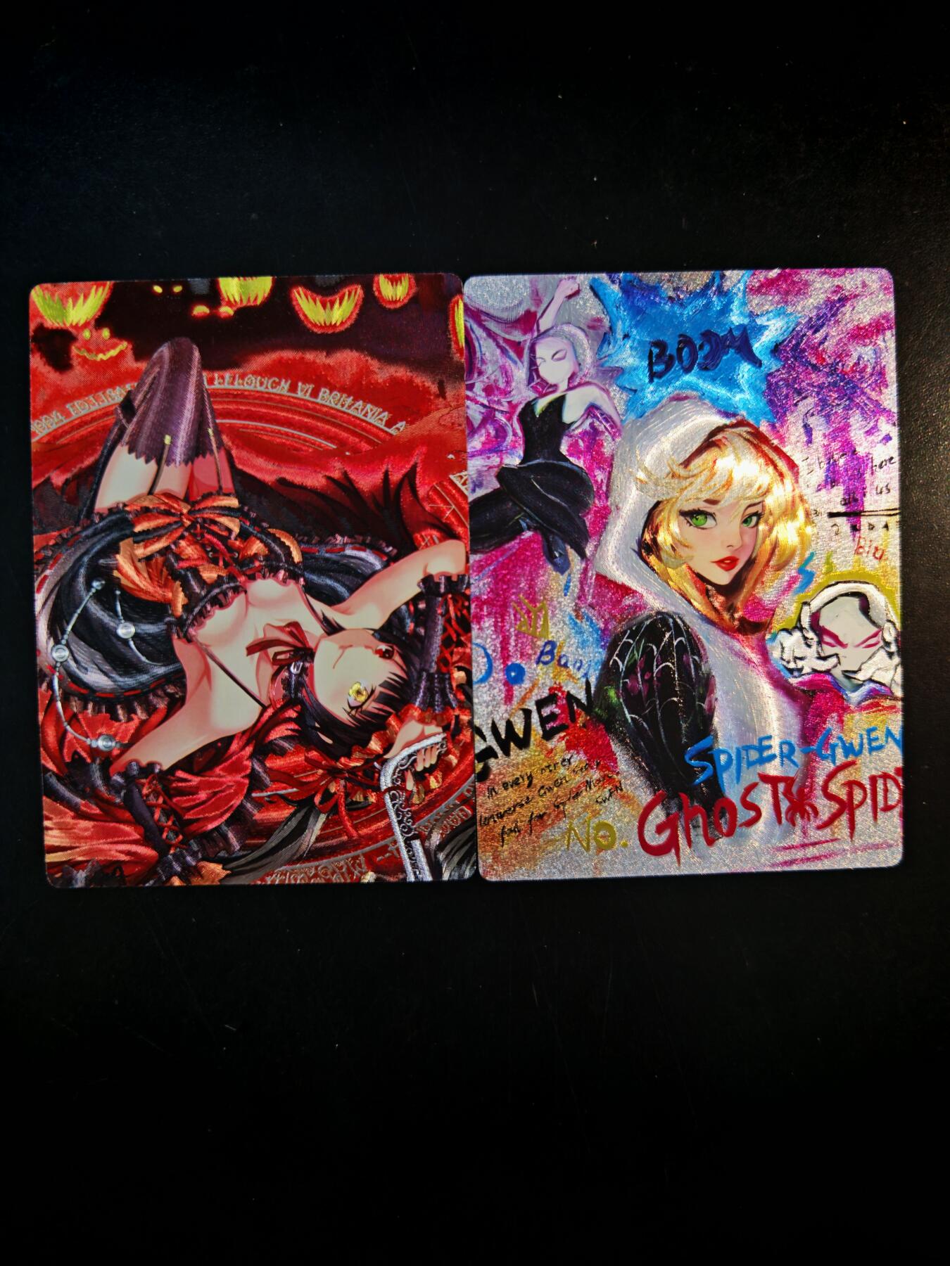 琦卡当当铺～第30期★★一大波美女正向你走来~支持寄存★★~【9点40结束】扫码加群抽[包邮券]~ 奇点卡牌 盲包卡 粗闪  狂三  格温 -2张