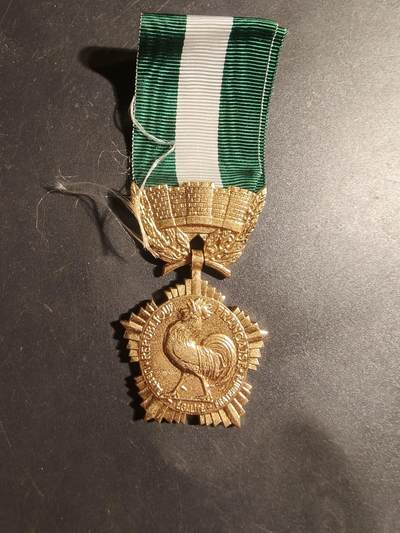 老王徽章第179期 - 法国金级地方嘉奖奖章