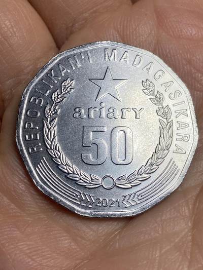 2026年第十五场(总第一百八十四场）外国好品散币场(免佣金) - 马达加斯加🇲🇬2021年50法郎