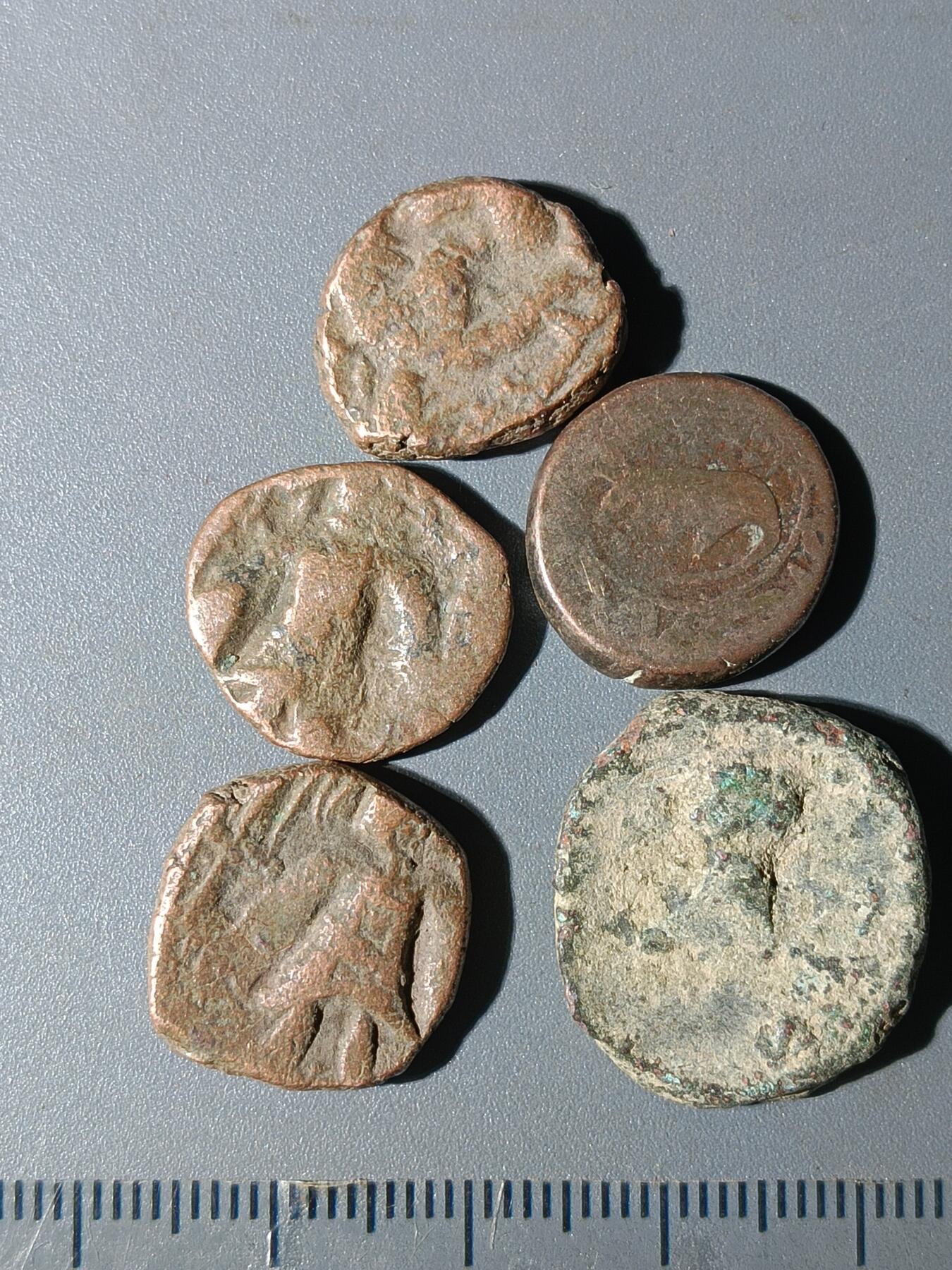 111期新疆红钱粟特钱币丝路钱币专场 A3丝路铜币一组