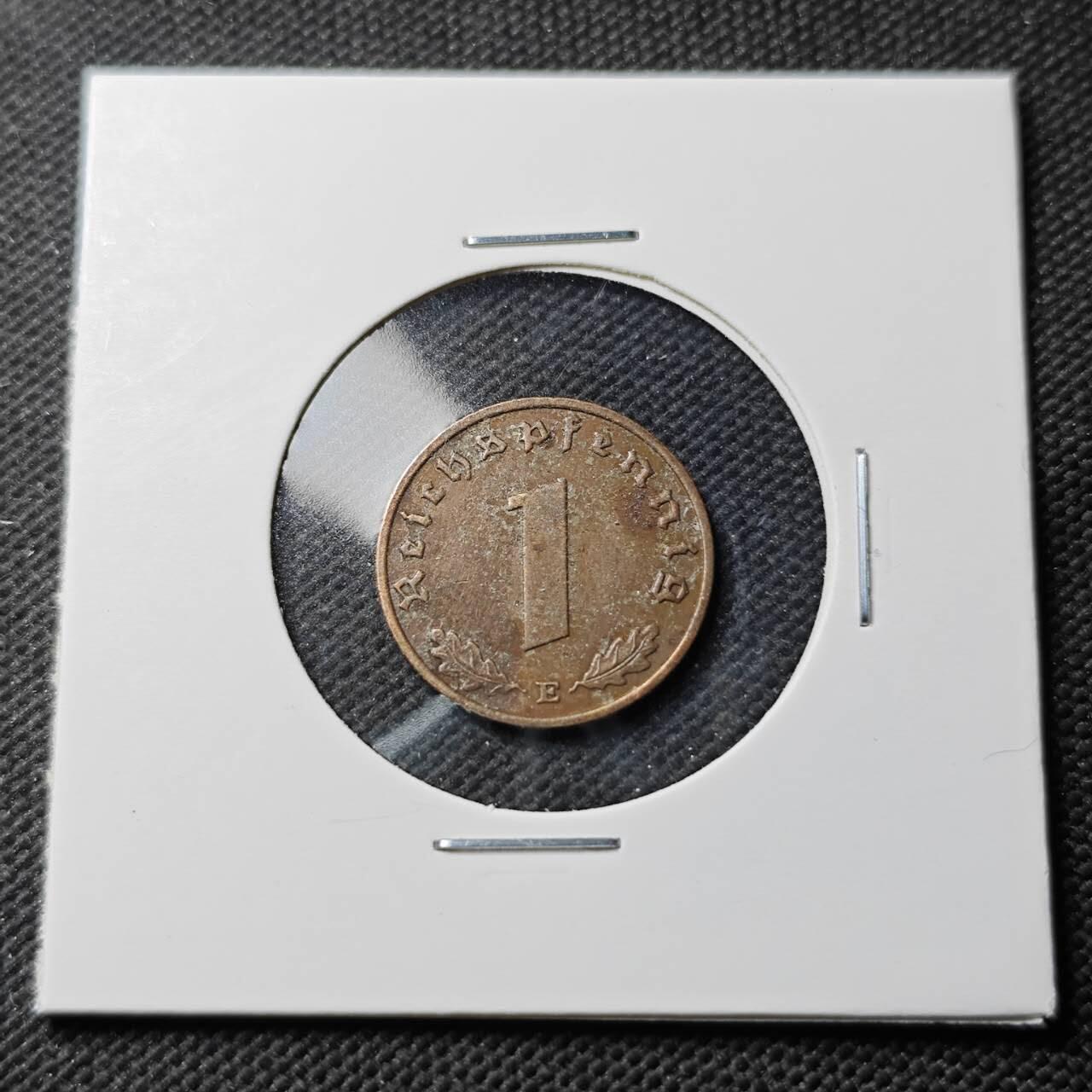 KK钱币收藏小铺  第389期  2月预留时间 周末发货  德国1芬尼铜币