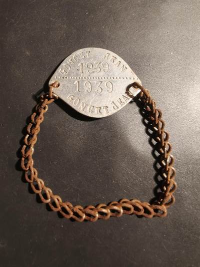 老王徽章第179期 - 法国二战狗牌