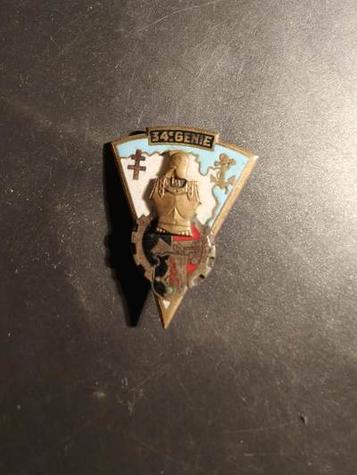 老王徽章第179期 - 法国陆军第34工兵团证章