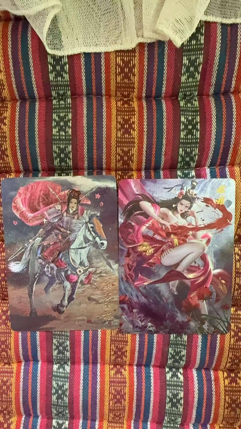 光影卡牌第29期，各家亲签，各家套卡，持续收拍品 燎原隋唐粗闪特卡2张