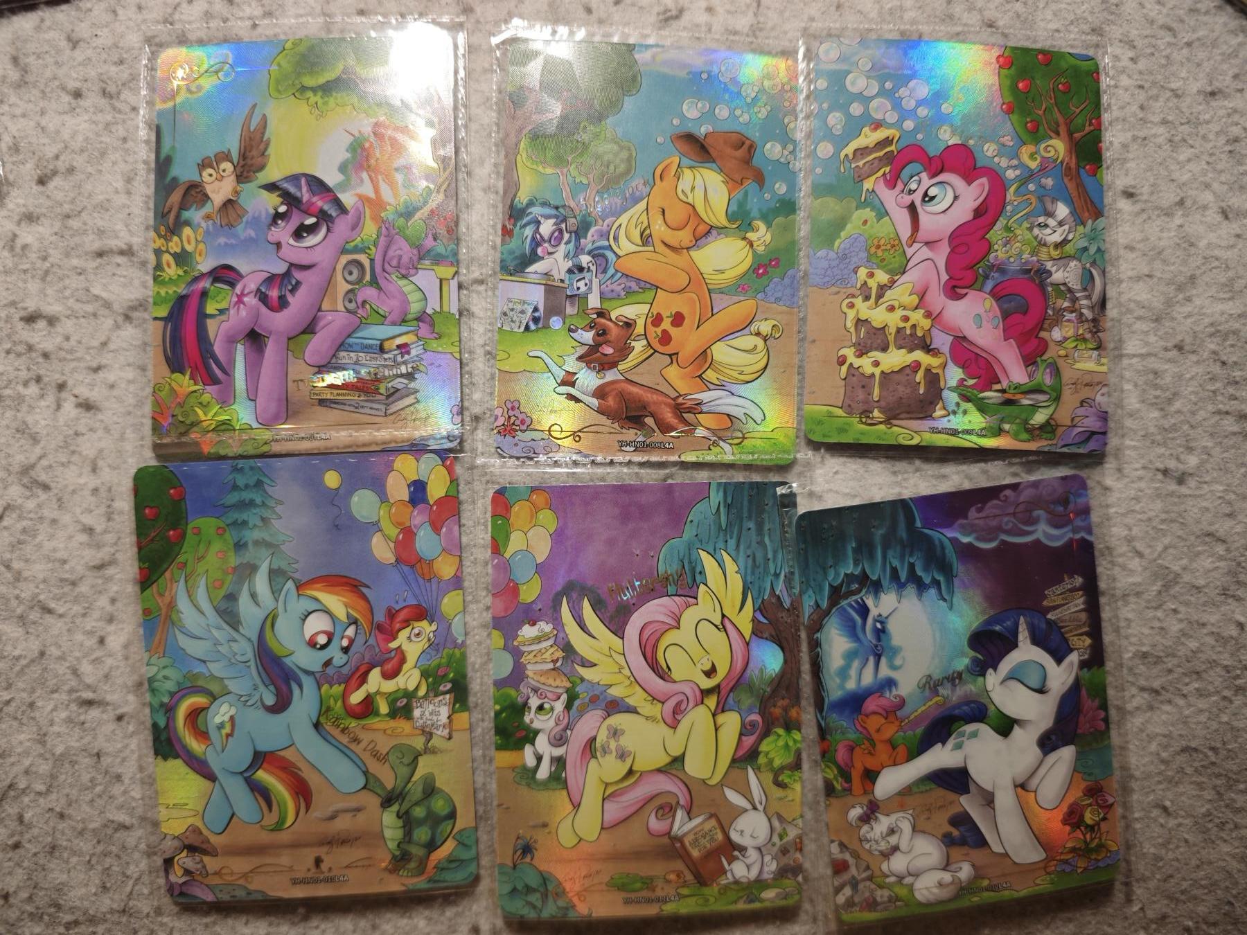 【随心含颖卡拍54期】卡游/集卡社/卡卡沃 抽卡机专场拍卖【无佣金】 卡游 小马宝莉 拼图卡6张 