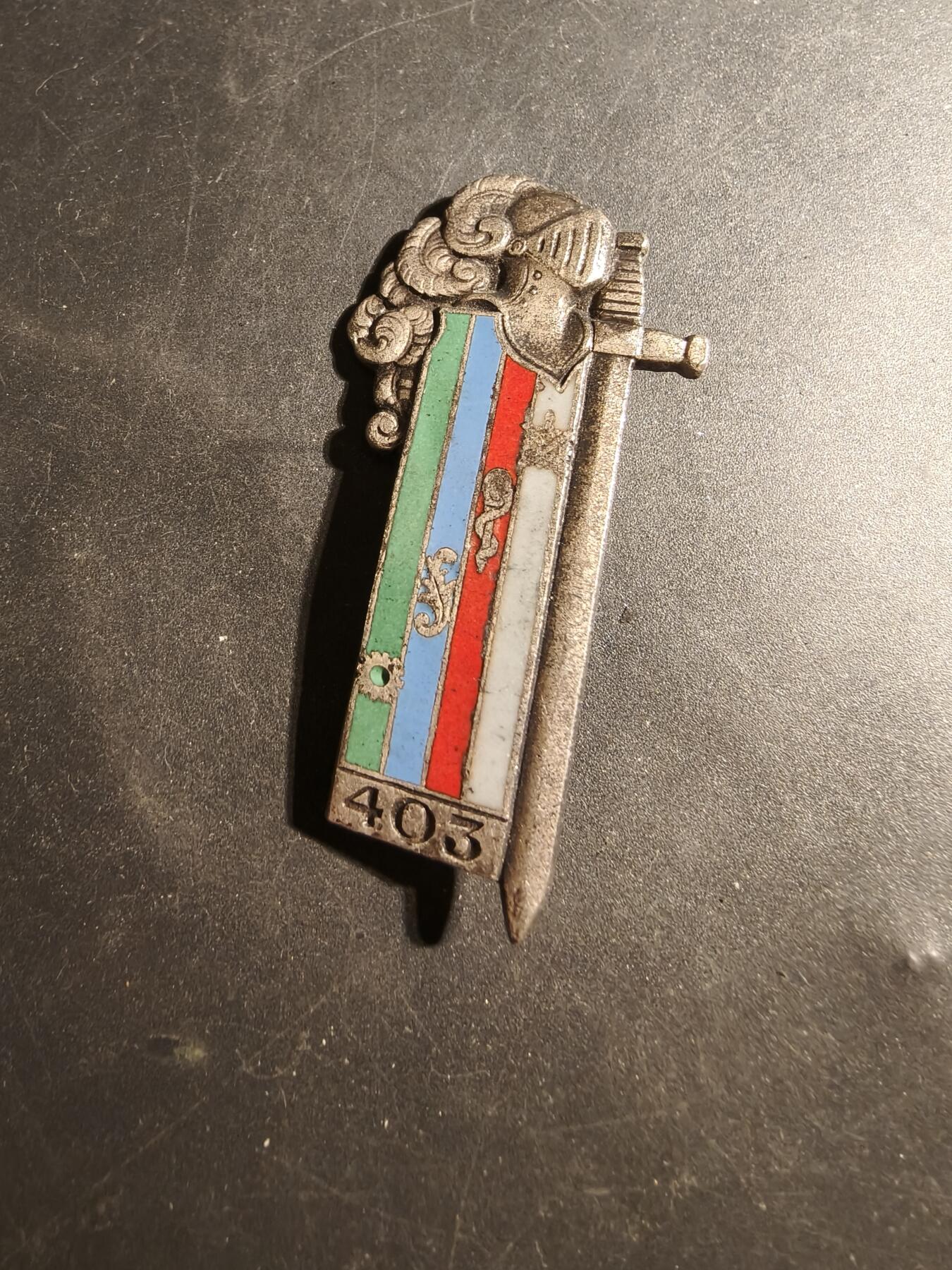 老王徽章第179期 法国陆军第403勤务营证章