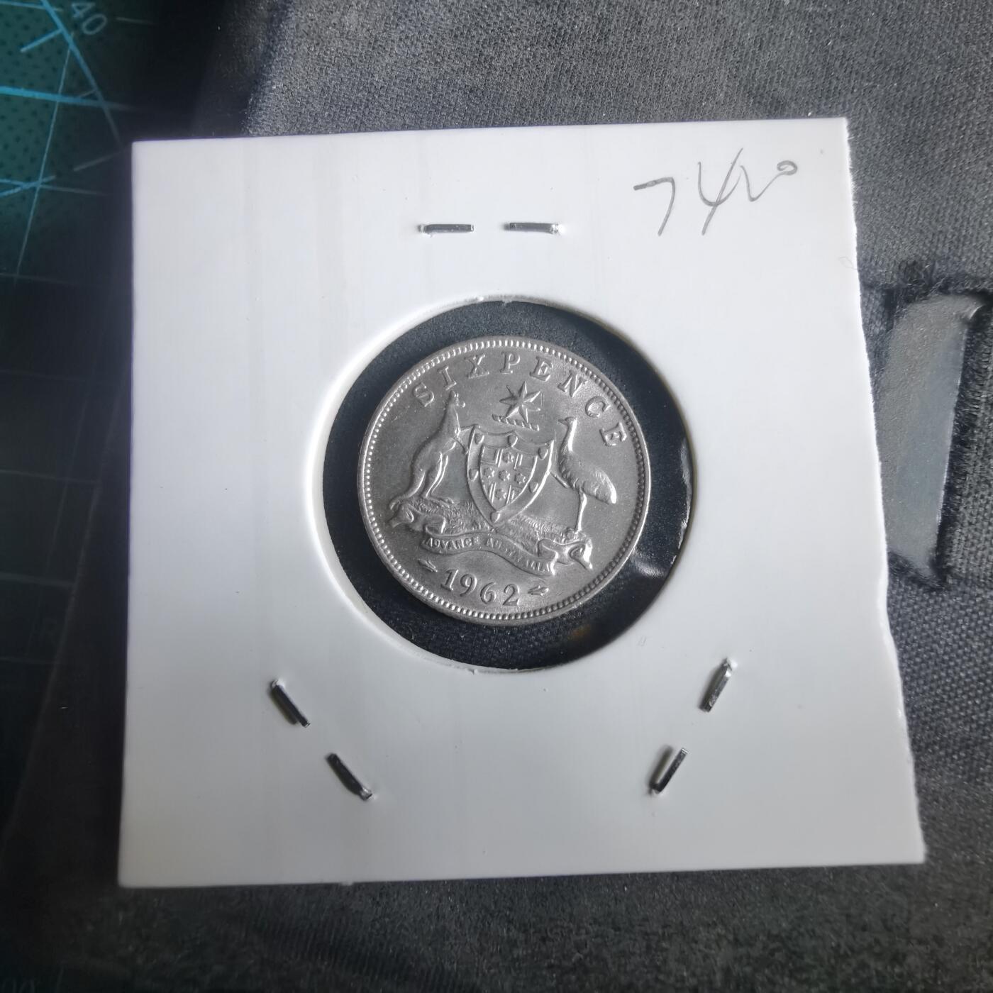 沼泽如烟--第974场 澳大利亚1962年6便士银币