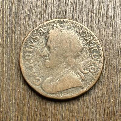 【铜匠收藏】★第140加场★精品老铜币 硬币专场 不寄存，200包邮。不满200元，支付5元运费。《接受代拍 代送NGC评级》 - 100【无寄存】1672 查理二世（查尔斯二世）首年份 1法新 超350年的 老铜币