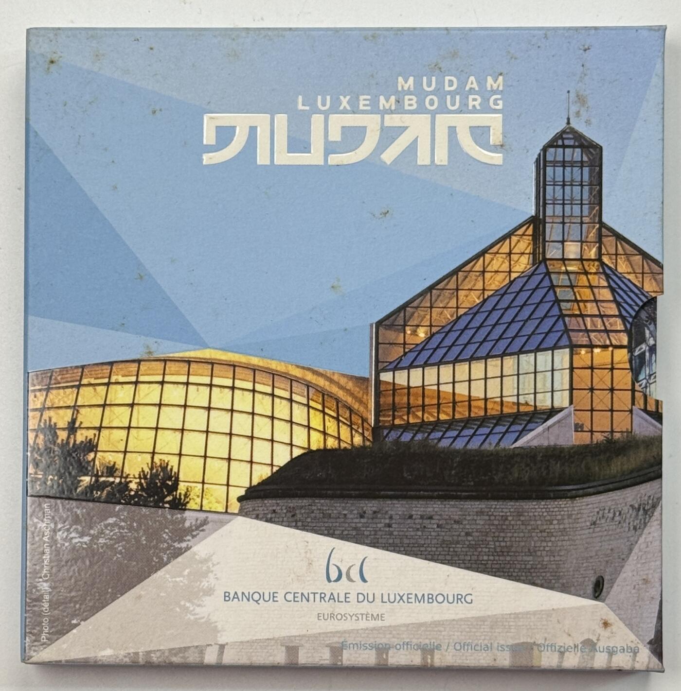 S&S Numismatic世界钱币-拍卖 第121期   获奖币*卢森堡2016年 现代艺术博物馆十周年 2.5欧元北欧金+银双色纪念币官方卡币 发行量2500枚