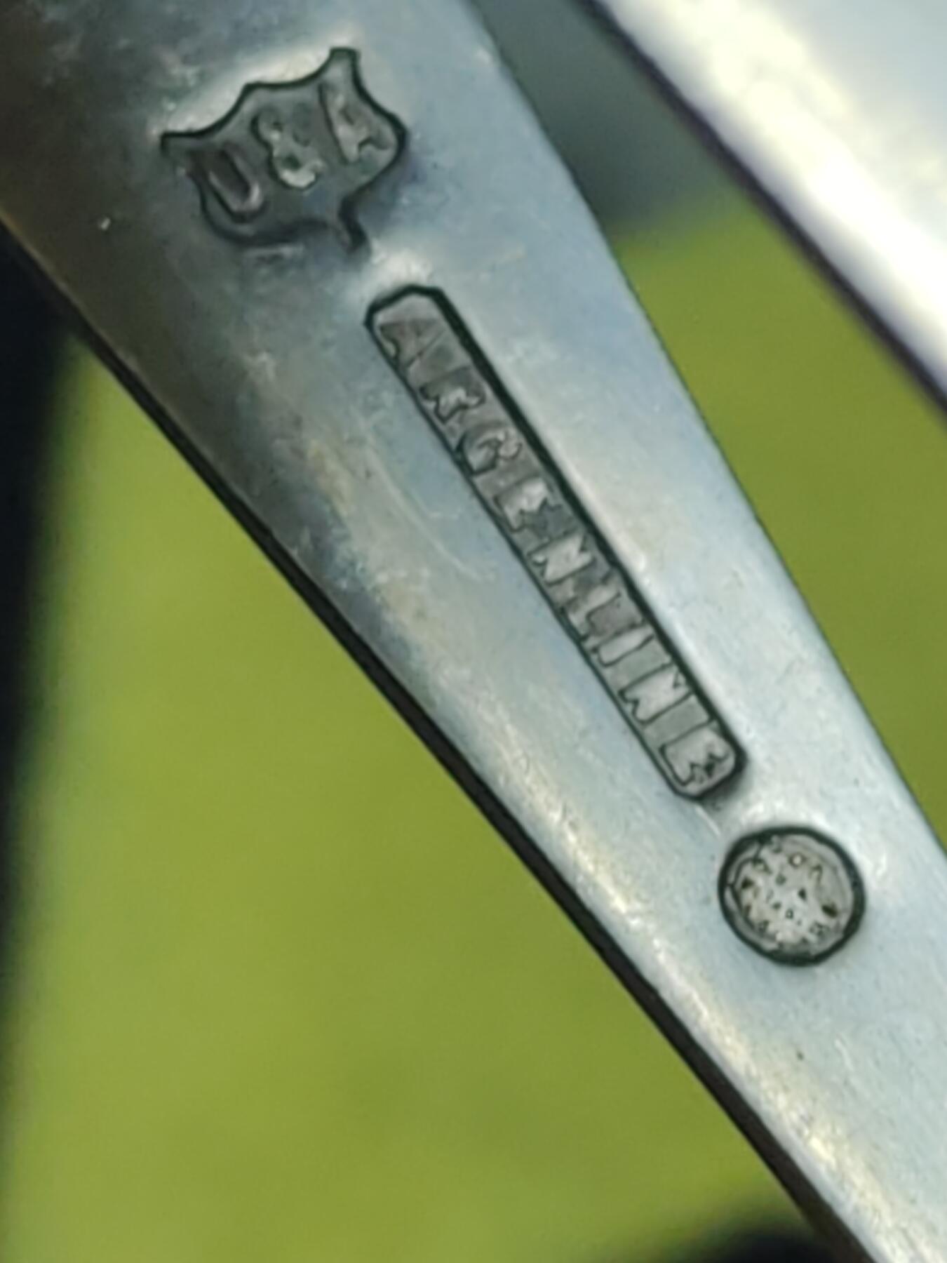 2026年第十五场(总第一百八十四场）外国好品散币场(免佣金) 阿根廷🇦🇷Argenline马黛茶方糖夹子–重20克，带D&A厂标和向日葵图案标记(吊水法实测密度为10.1–10.2，德银或800银材质无法确定，懂的藏友请自行辨认)