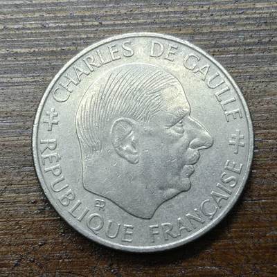 【铜匠收藏】★第140场★散币场。不寄存，30包邮。不满30元，支付5元运费。《接受代拍 代送NGC评级》 - 35【无寄存】法国1988年1法郎法兰西第五共和国创建者夏尔·戴高乐