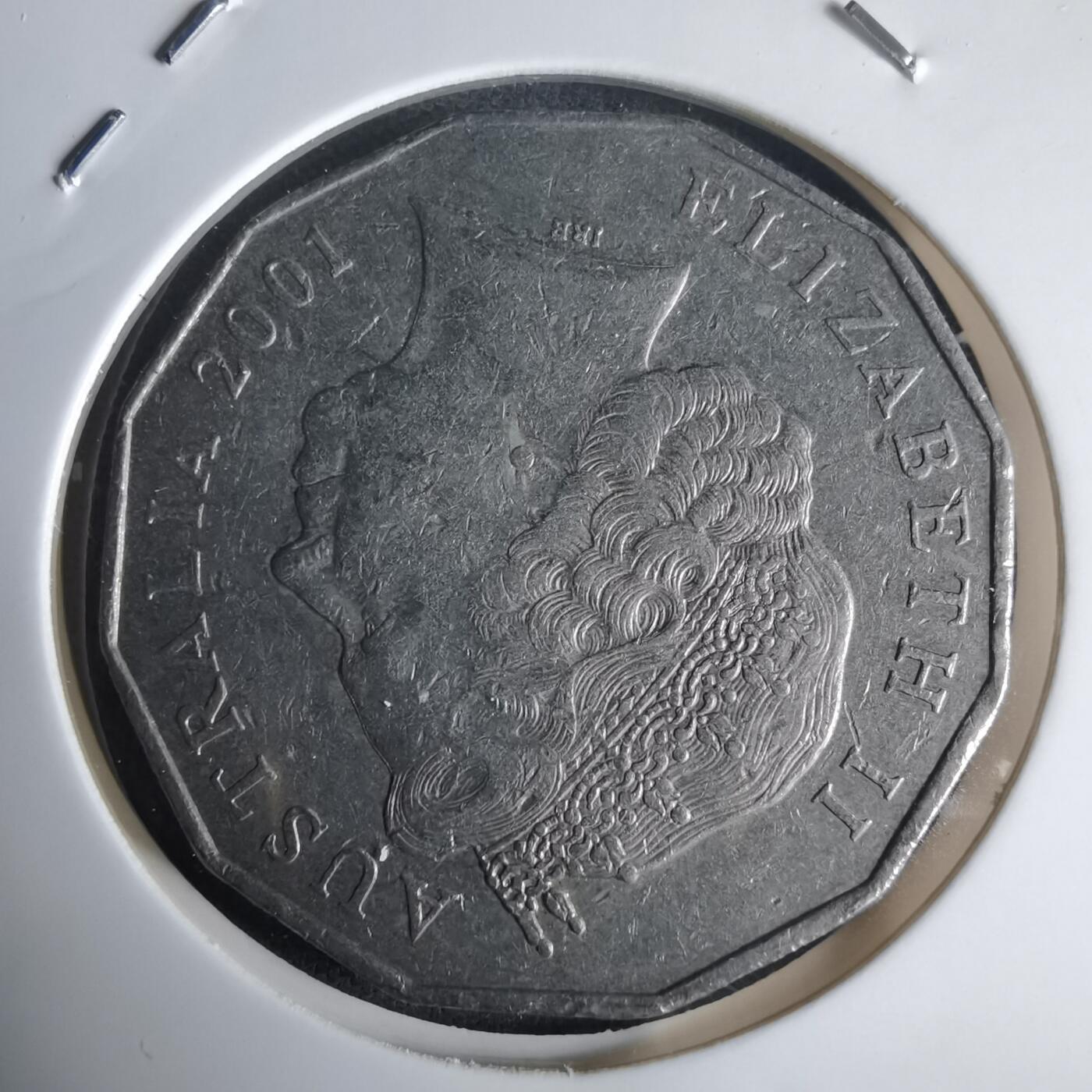 沼泽如烟--第975场 澳大利亚2001年50分纪念币