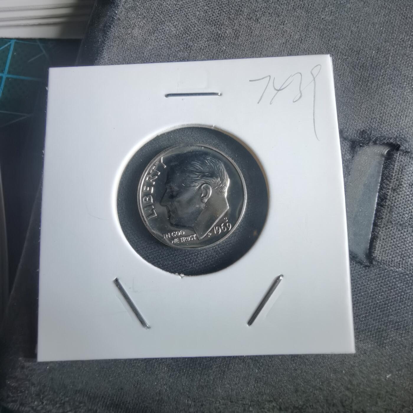 沼泽如烟--第974场 美国1969年10分精制币