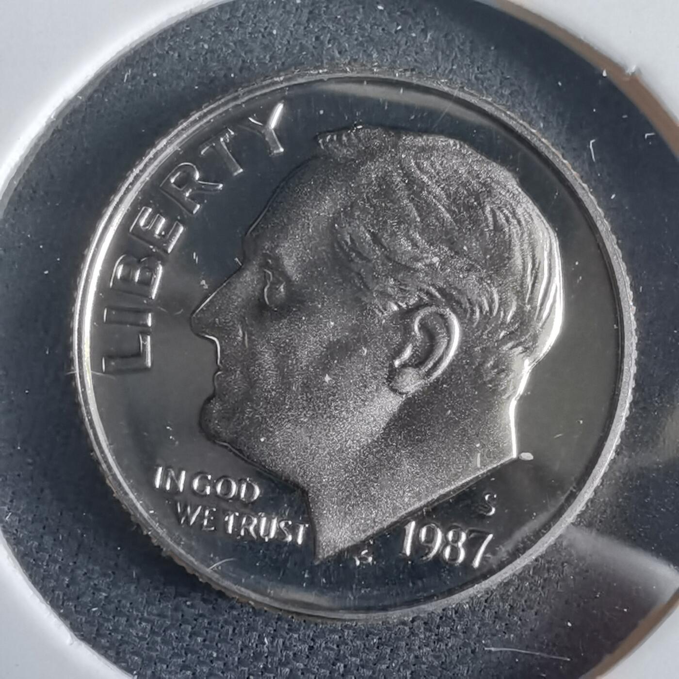 沼泽如烟--第974场 美国1987年10分精制币